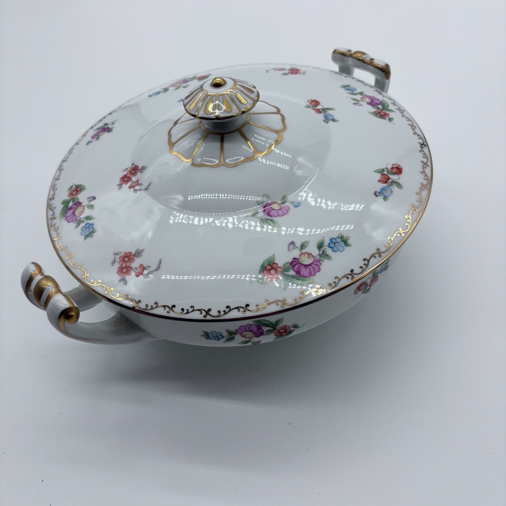 Noritake China Naomi Round Covered‎ Vegetable Serving Bowl 2 Piece Set